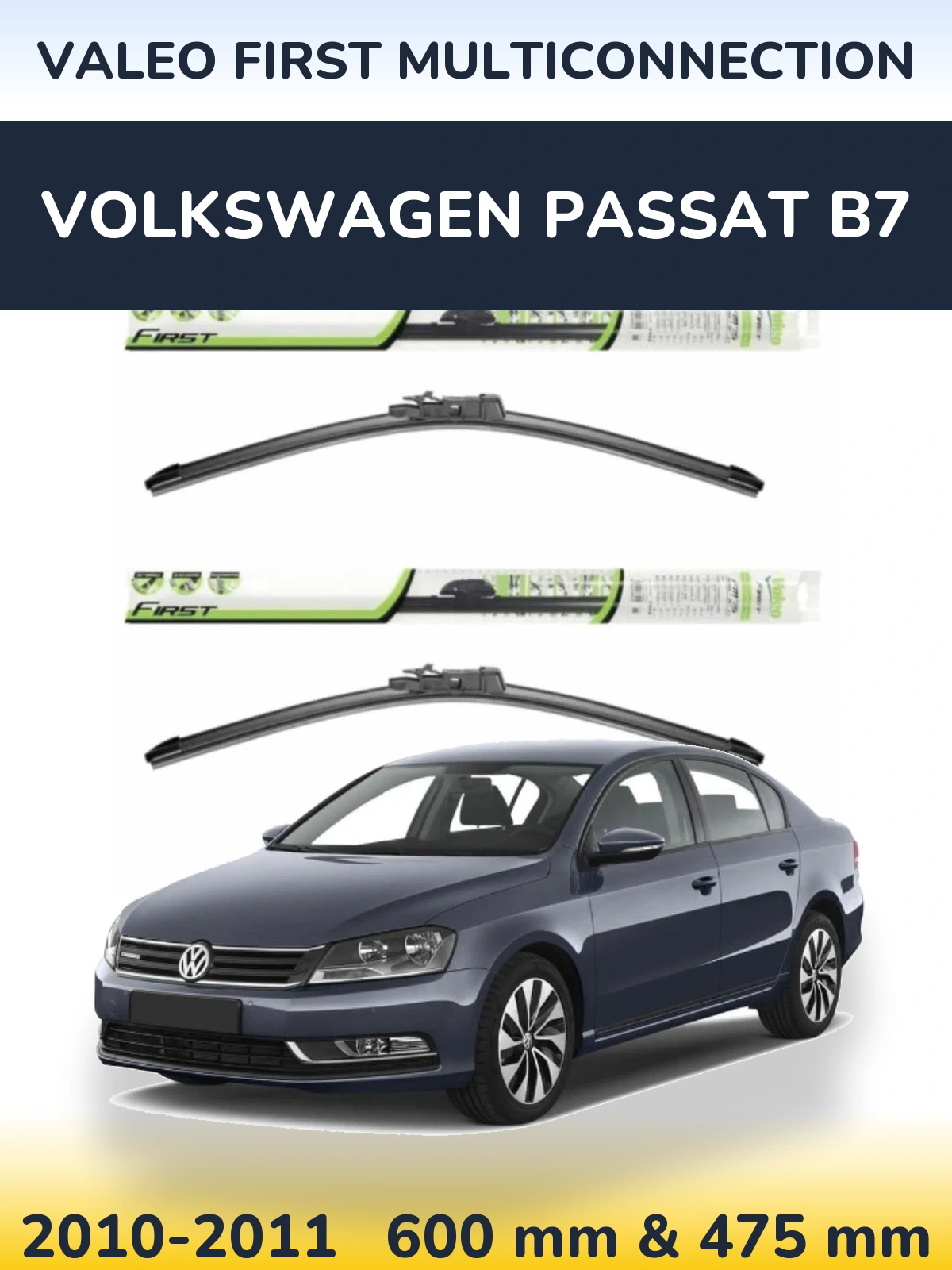 Torkarblad Valeo First MultiConnection för Volkswagen Passat B7