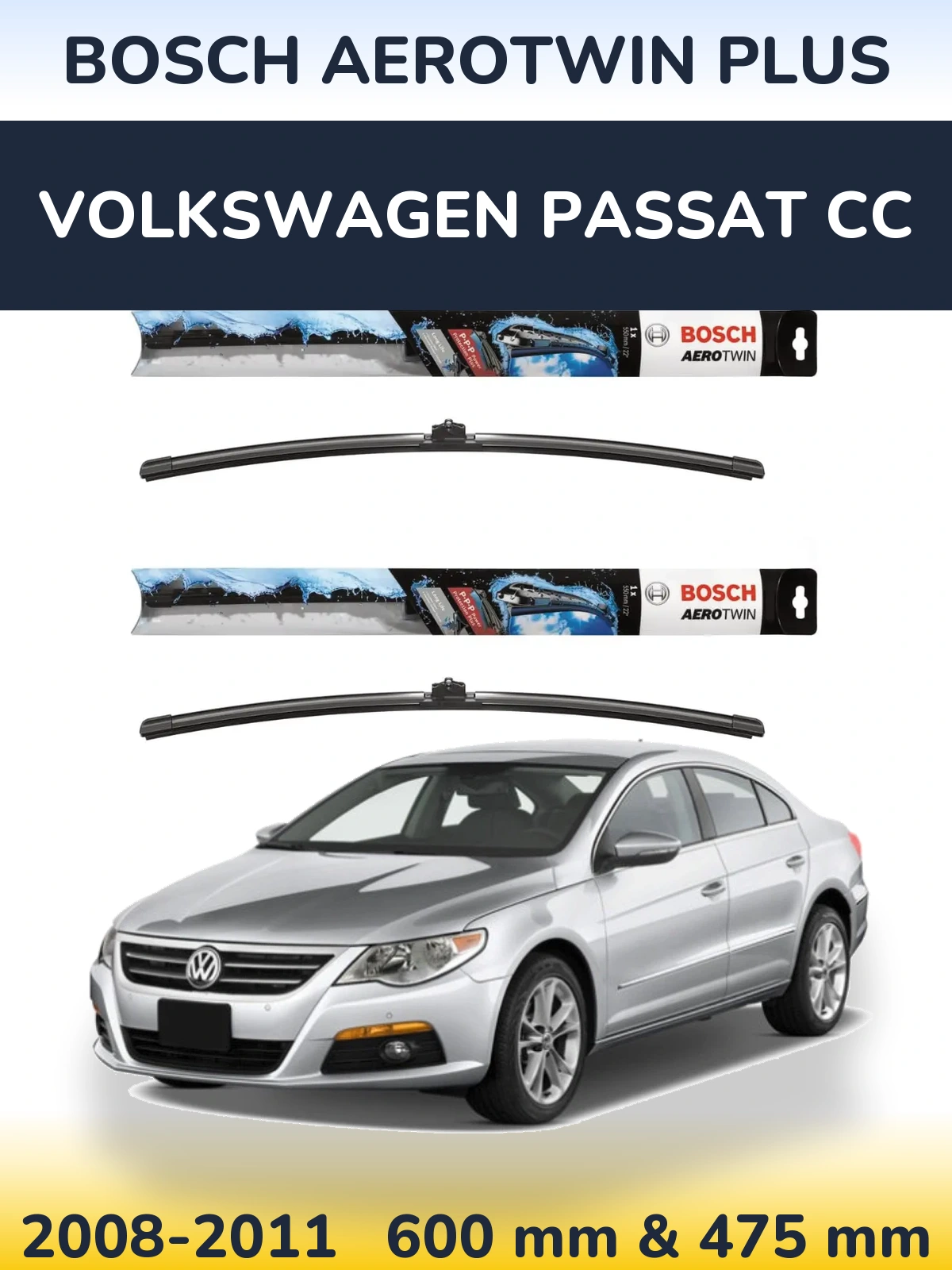 Torkarblad BOSCH AeroTwin Plus för Volkswagen Passat CC
