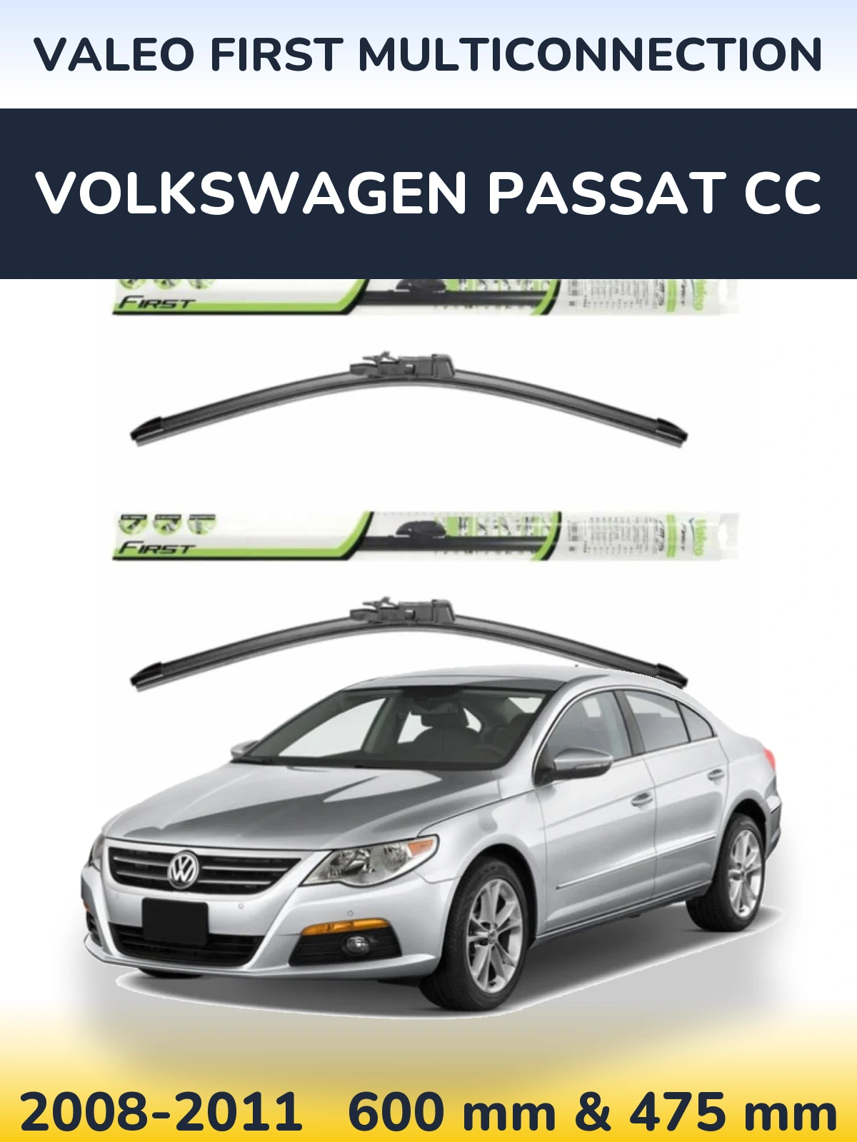 Torkarblad Valeo First MultiConnection för Volkswagen Passat CC
