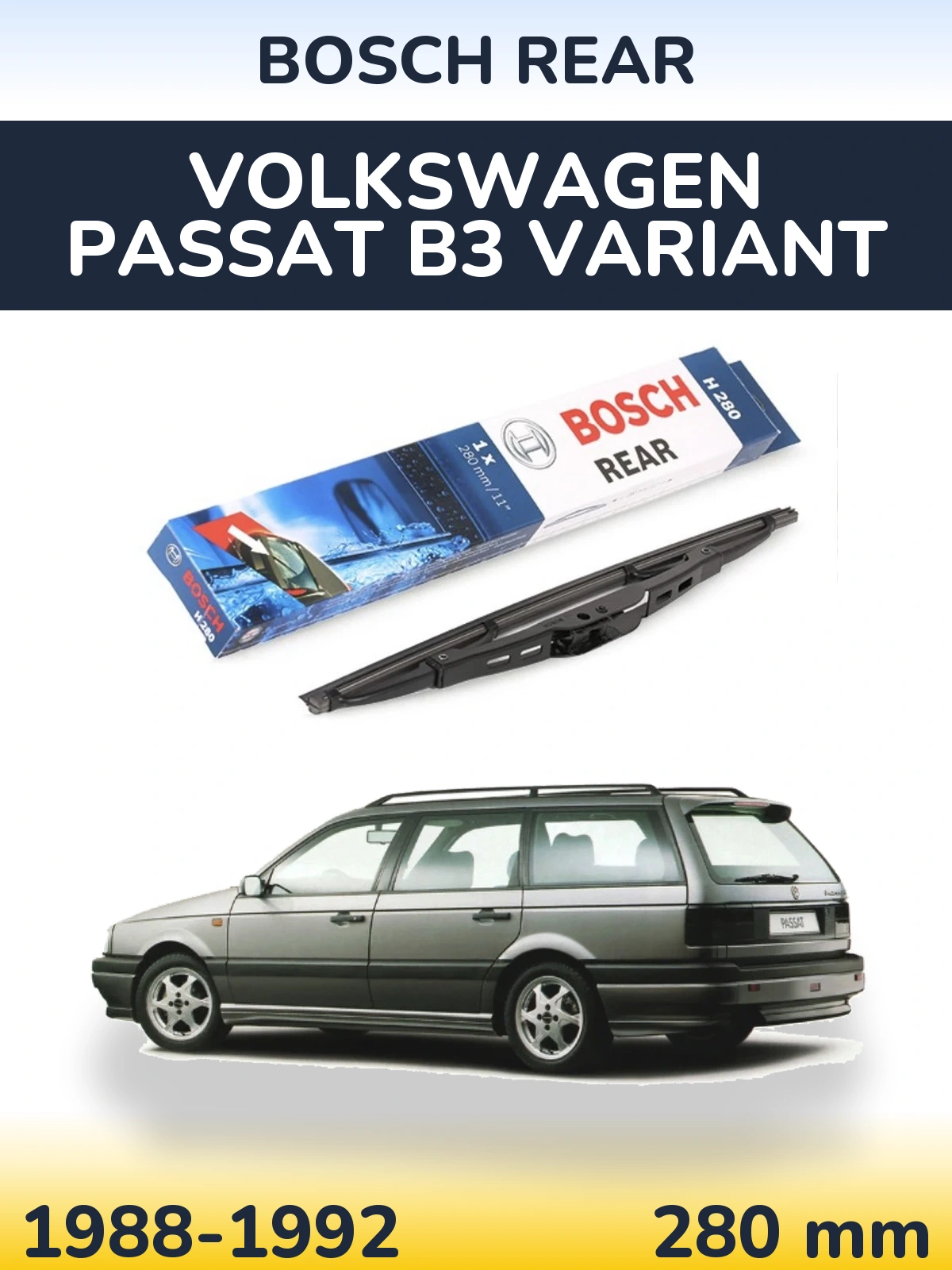 Torkarblad BOSCH Rear för Volkswagen Passat B3 Variant