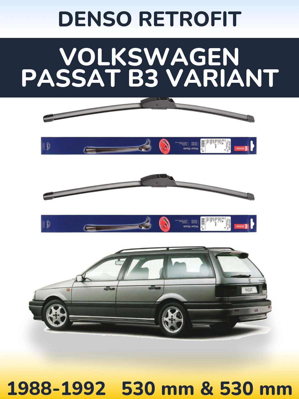 Torkarblad Denso Retrofit för Volkswagen Passat B3 Variant
