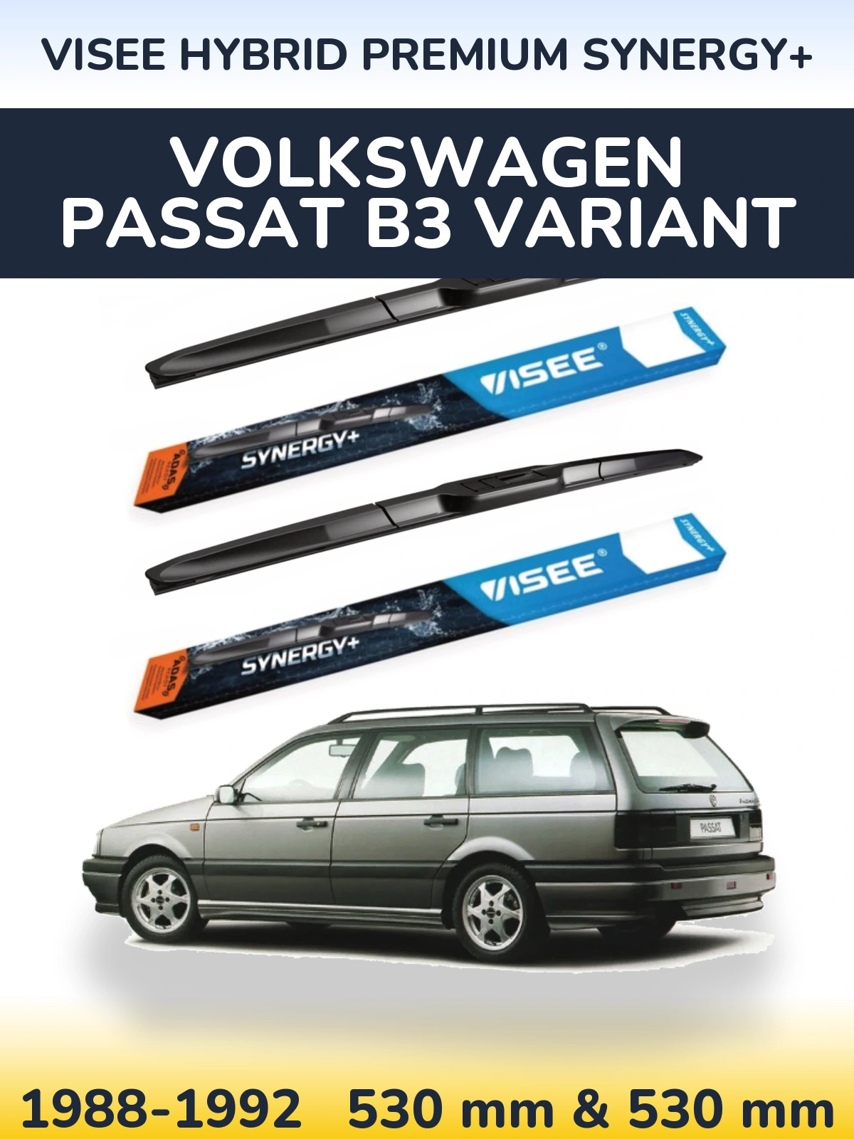 Torkarblad VISEE HYBRID PREMIUM SYNERGY+ för Volkswagen Passat B3 Variant