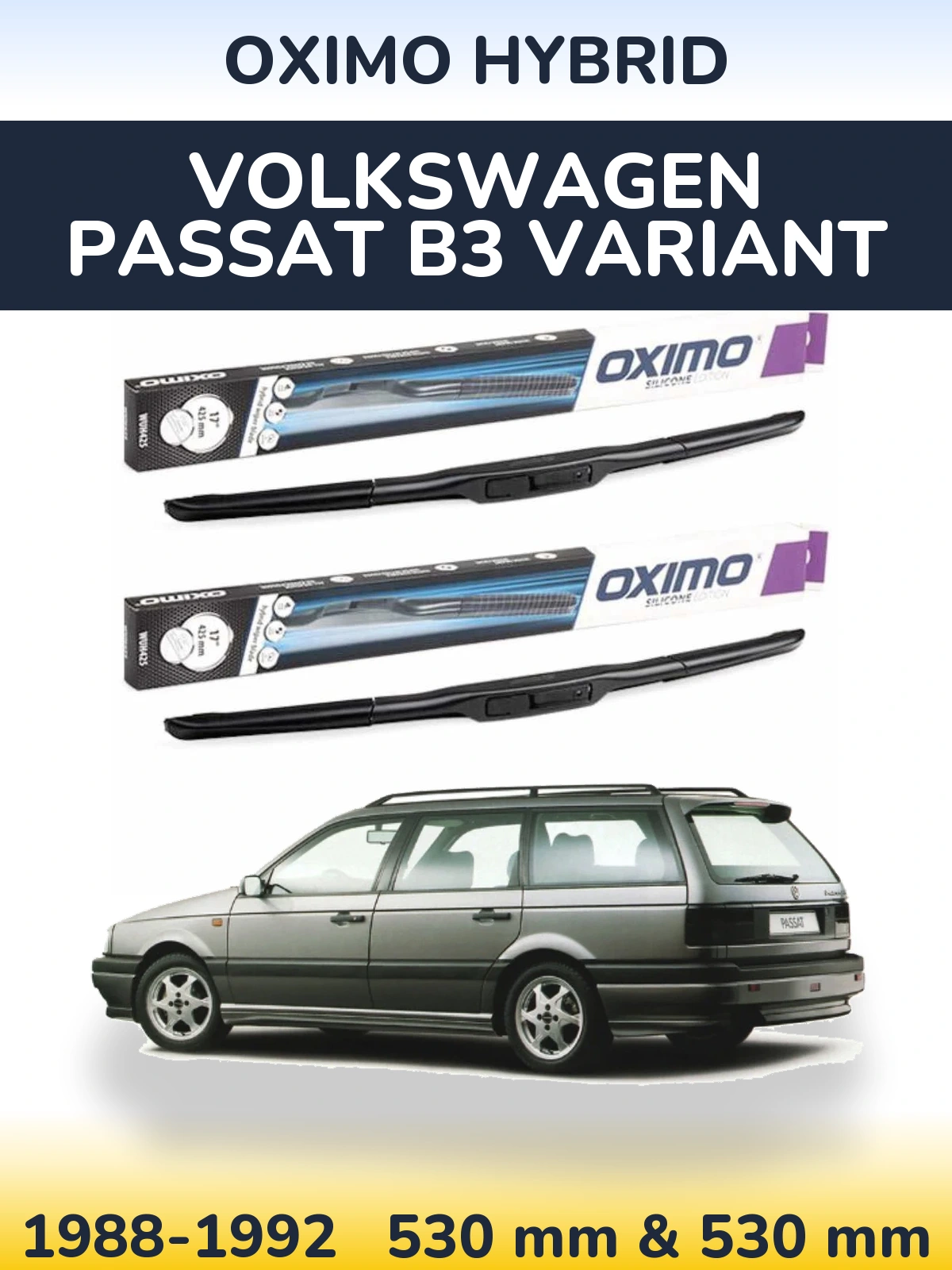 Torkarblad Oximo Hybrid för Volkswagen Passat B3 Variant