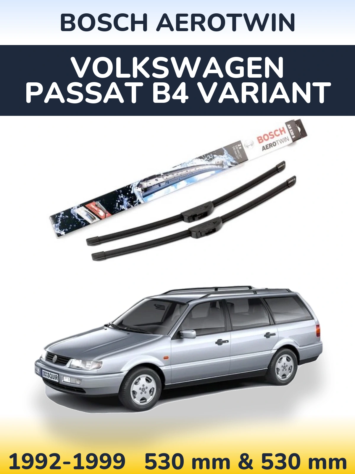 Torkarblad BOSCH AeroTwin för Volkswagen Passat B4 Variant