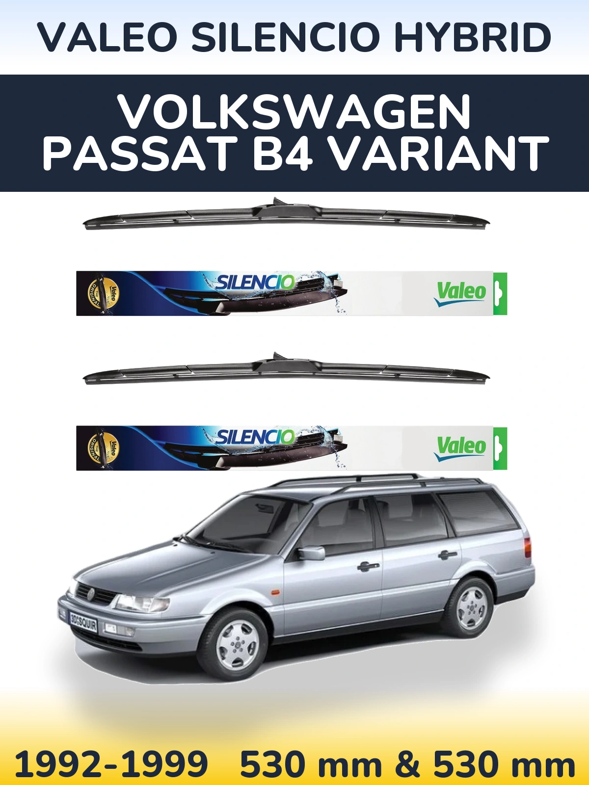 Torkarblad Valeo Silencio Hybrid för Volkswagen Passat B4 Variant