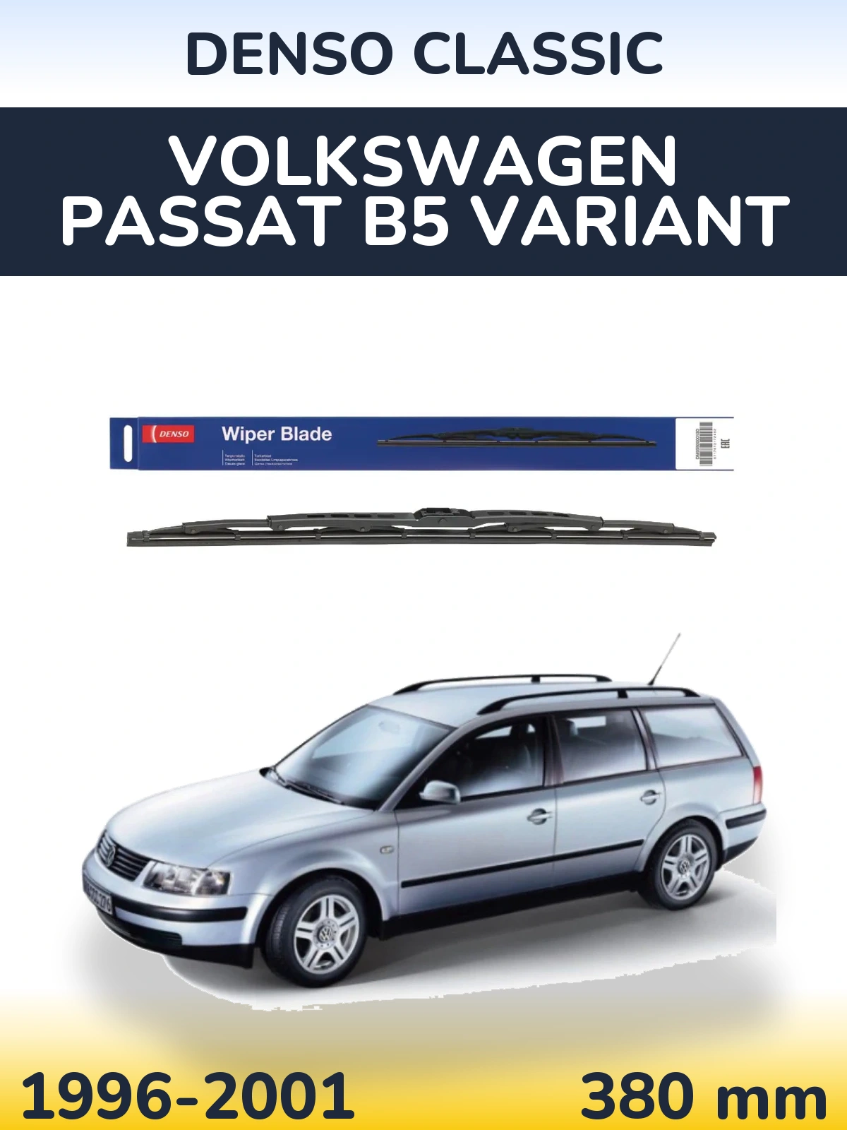 Torkarblad Denso Classic för Volkswagen Passat B5 Variant