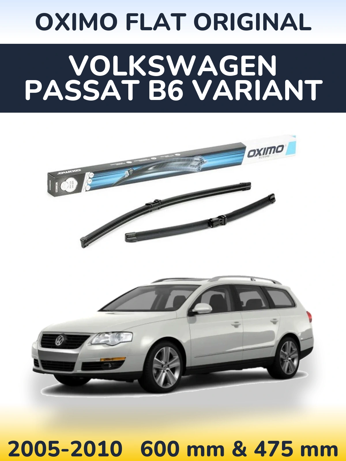 Torkarblad Oximo Flat Original för Volkswagen Passat B6 Variant