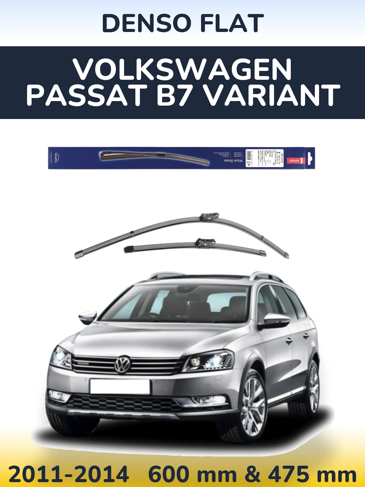 Torkarblad Denso Flat för Volkswagen Passat B7 Variant