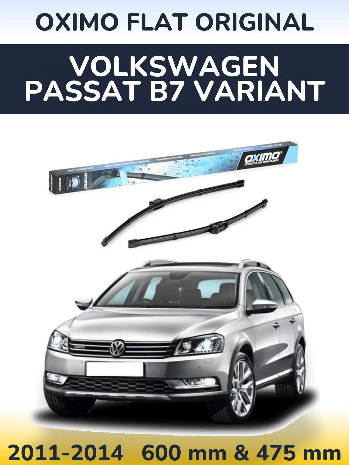 Torkarblad Oximo Flat Original för Volkswagen Passat B7 Variant