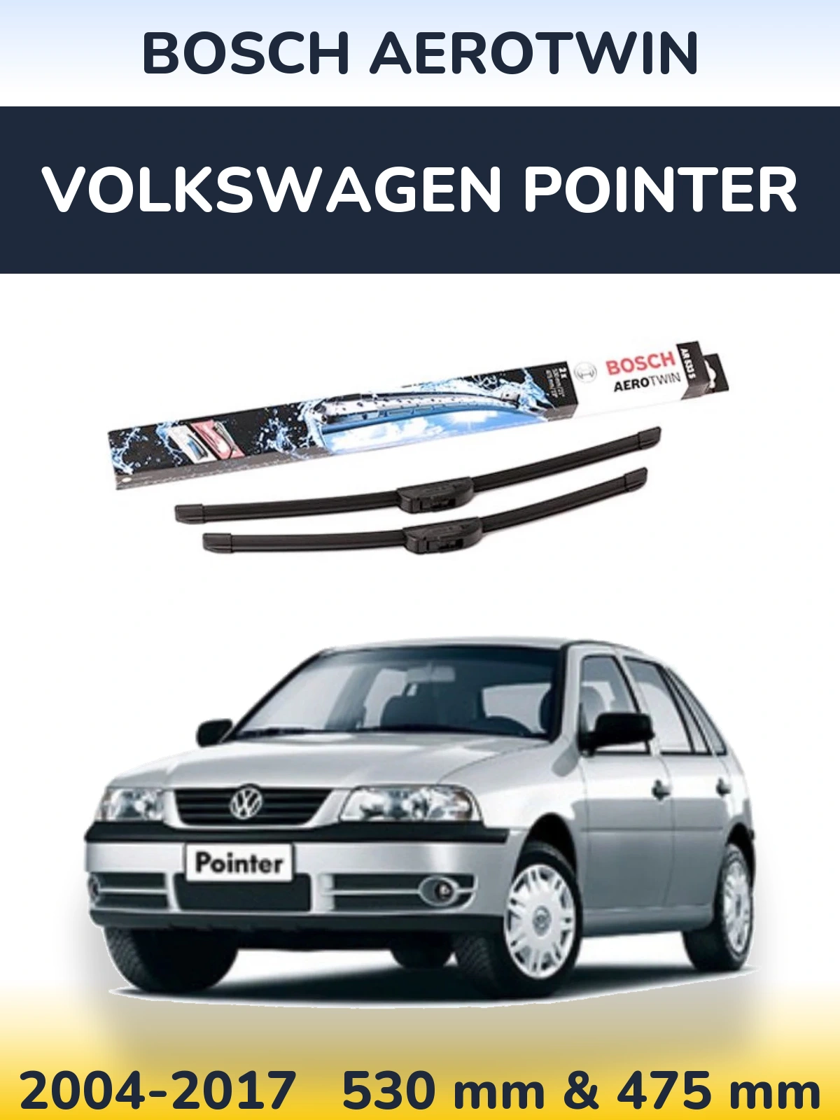 Torkarblad BOSCH AeroTwin för Volkswagen Pointer