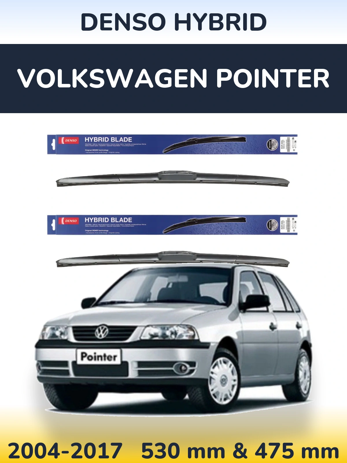 Torkarblad Denso Hybrid för Volkswagen Pointer