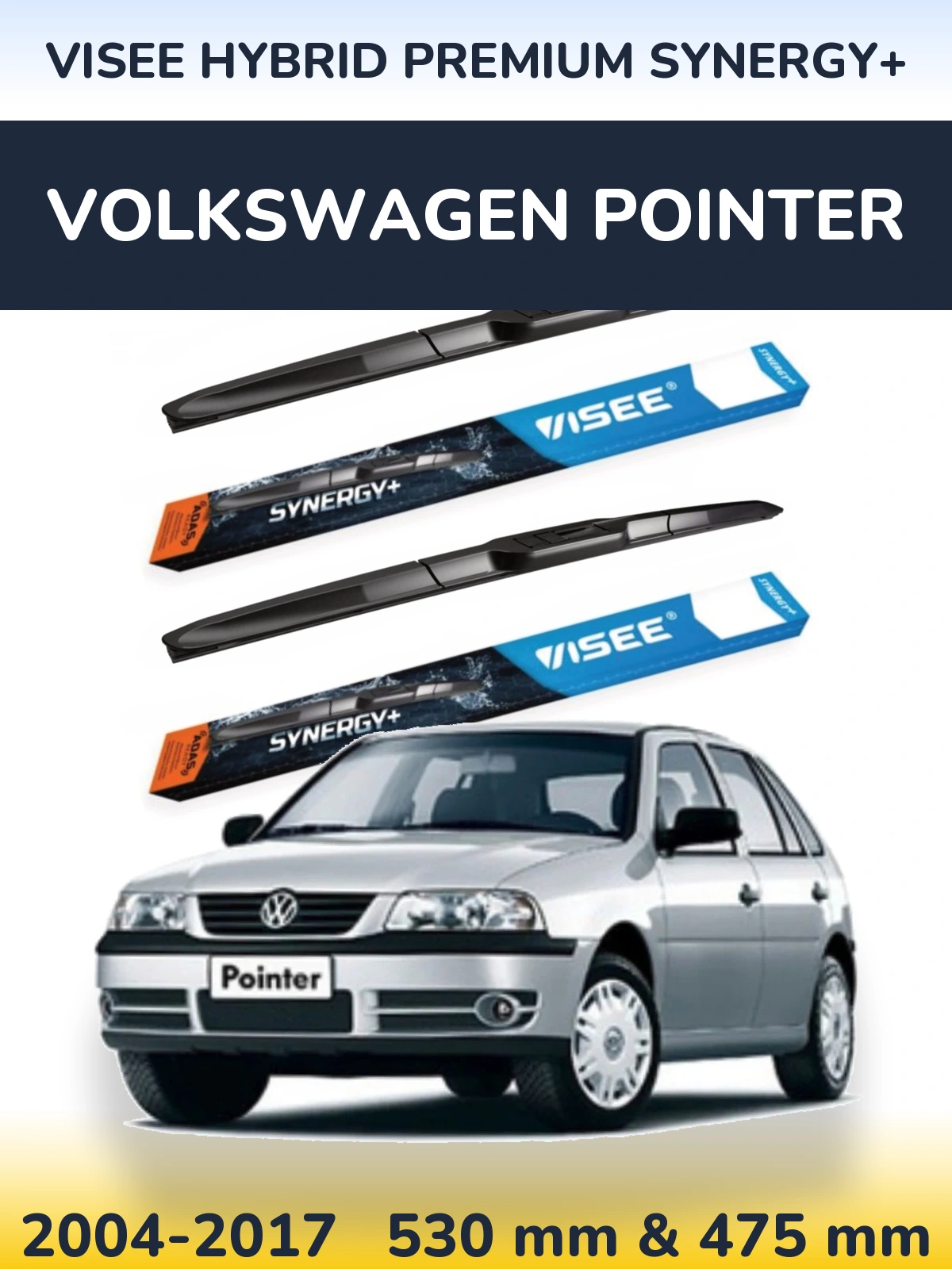 Torkarblad VISEE HYBRID PREMIUM SYNERGY+ för Volkswagen Pointer
