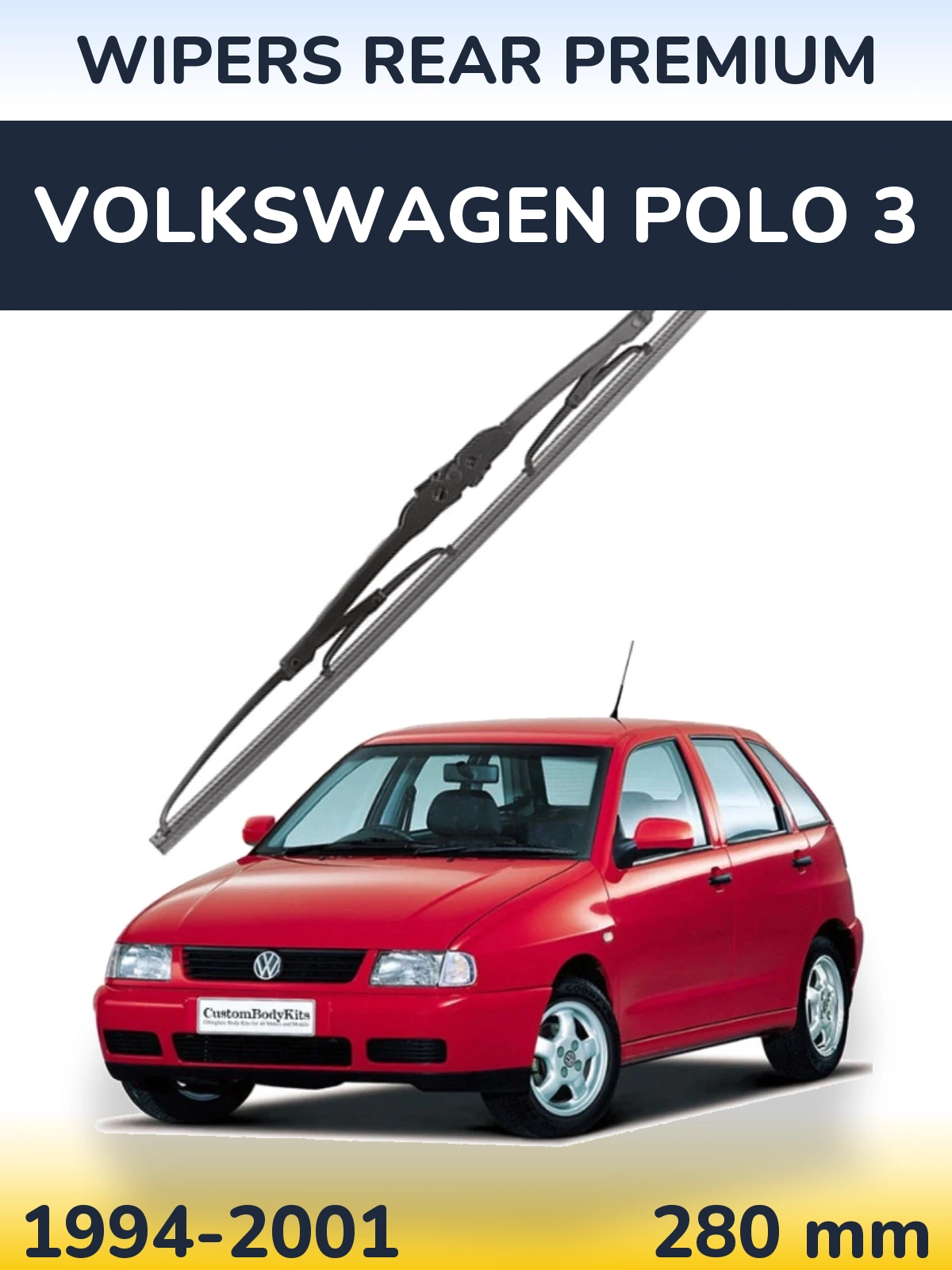Torkarblad WIPERS REAR PREMIUM för Volkswagen Polo 3