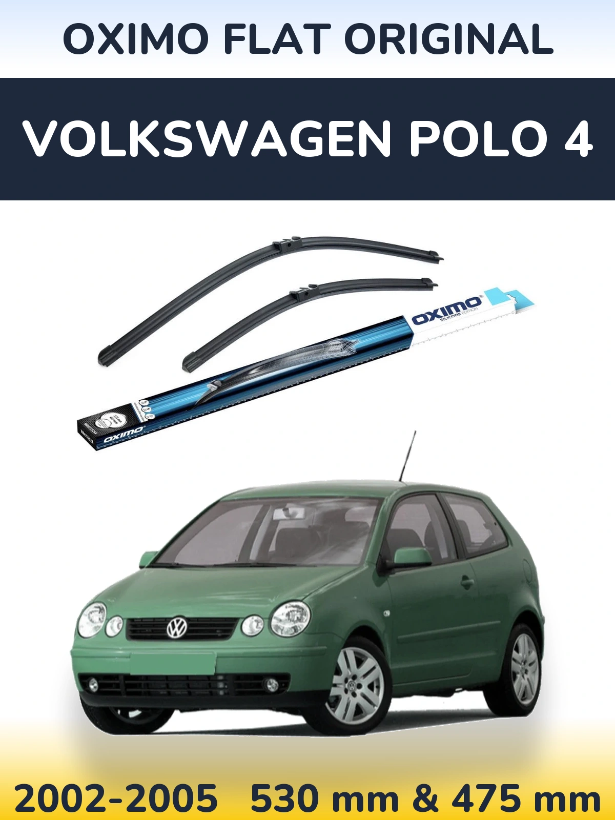 Torkarblad Oximo Flat Original för Volkswagen Polo 4