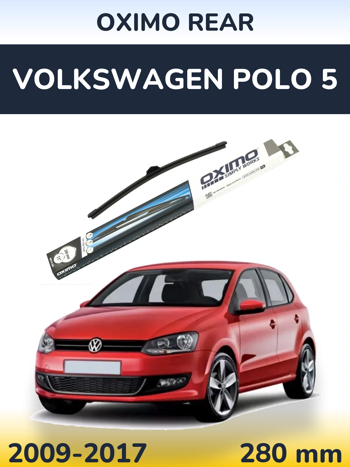 Torkarblad Oximo Rear för Volkswagen Polo 5