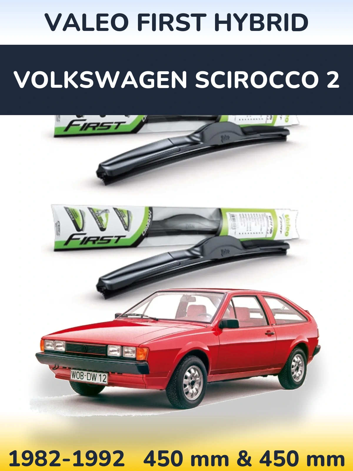 Torkarblad Valeo First Hybrid för Volkswagen Scirocco 2