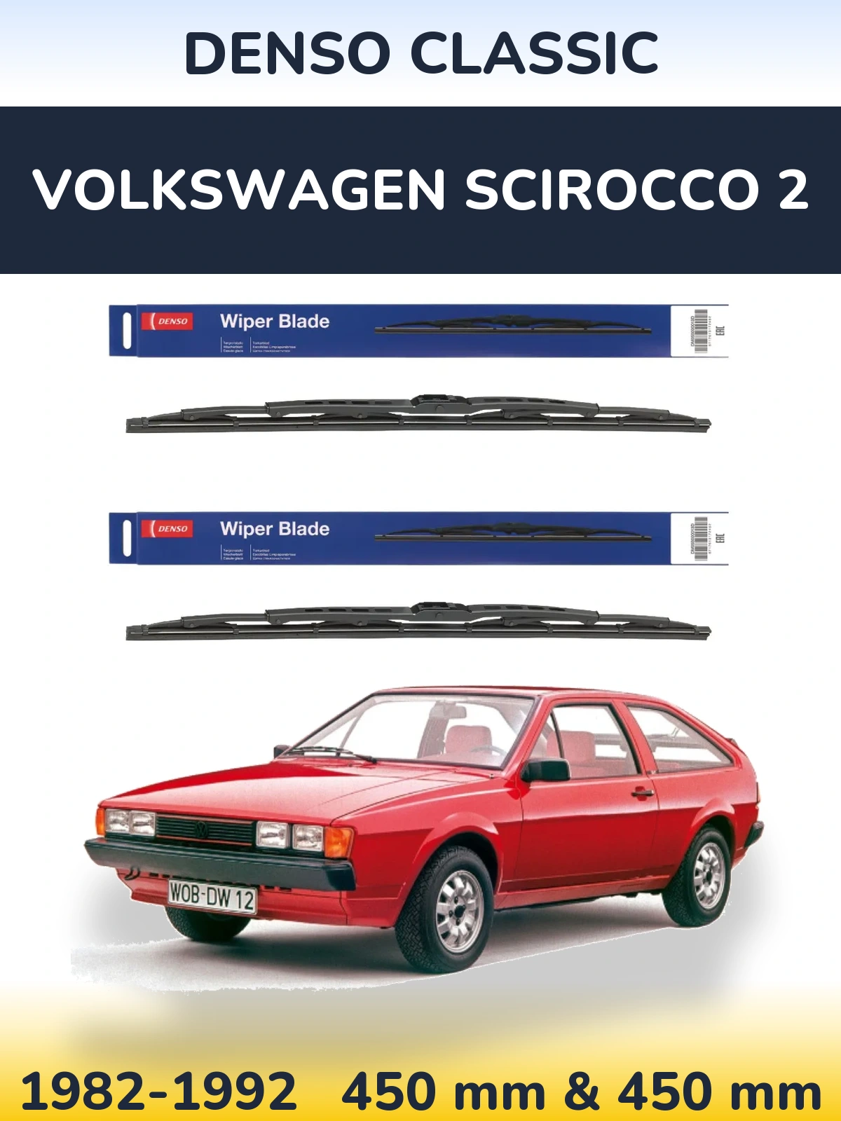 Torkarblad Denso Classic för Volkswagen Scirocco 2