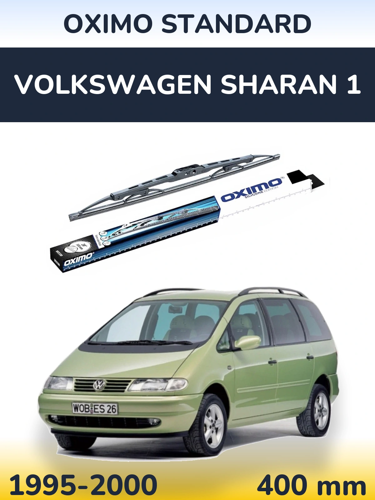 Torkarblad Oximo Standard för Volkswagen Sharan 1