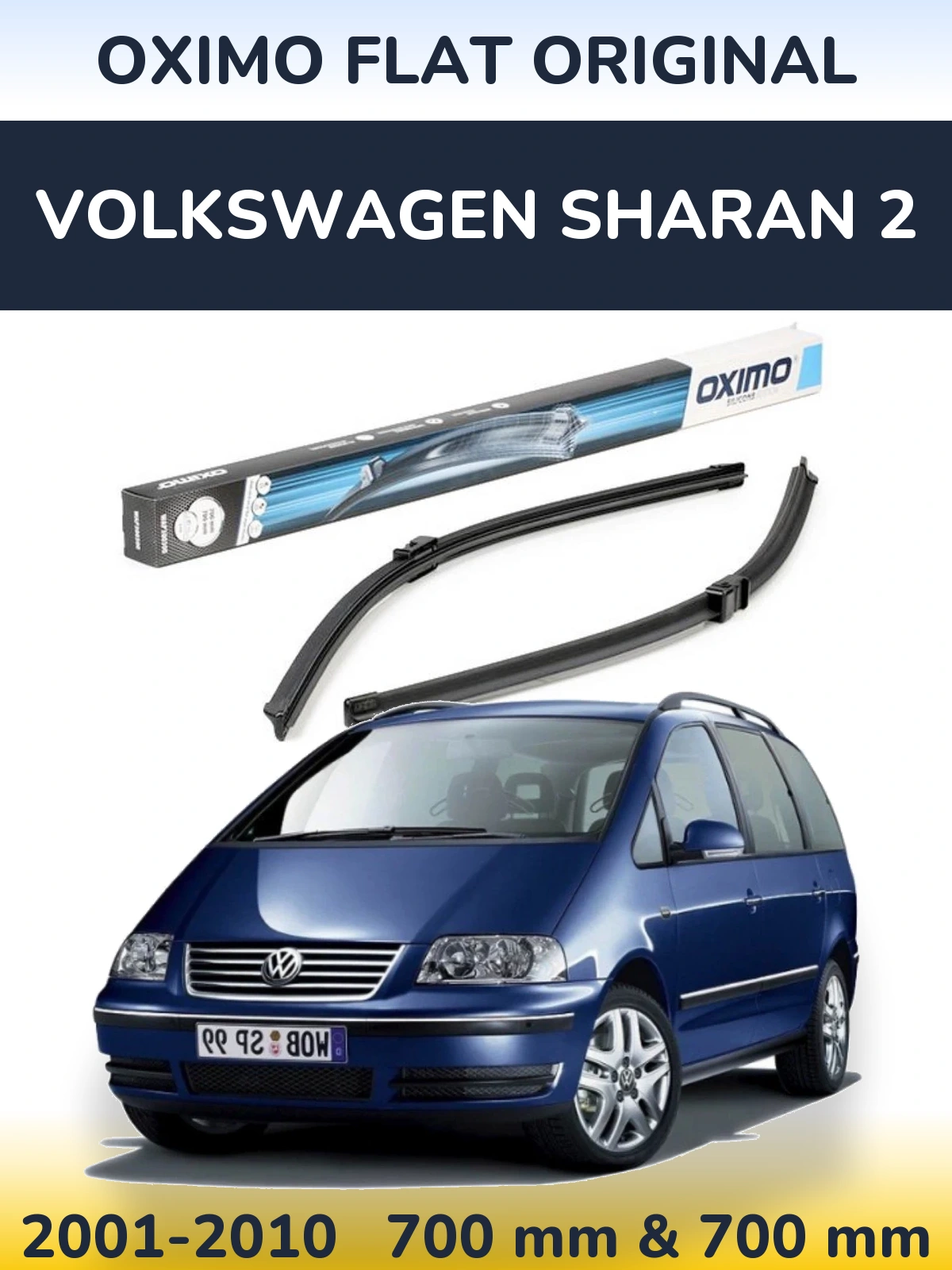 Torkarblad Oximo Flat Original för Volkswagen Sharan 2