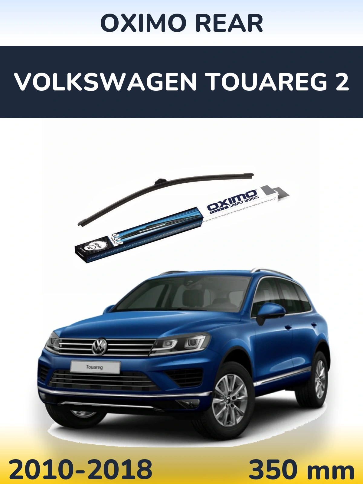 Задний дворник Oximo Rear 380 мм для Volkswagen Touareg 2 2010-2018