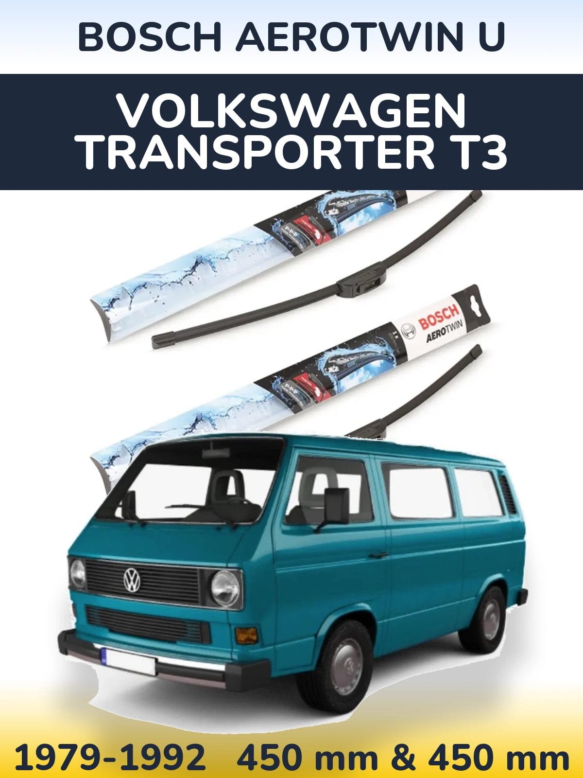 Torkarblad BOSCH AeroTwin U för Volkswagen Transporter T3