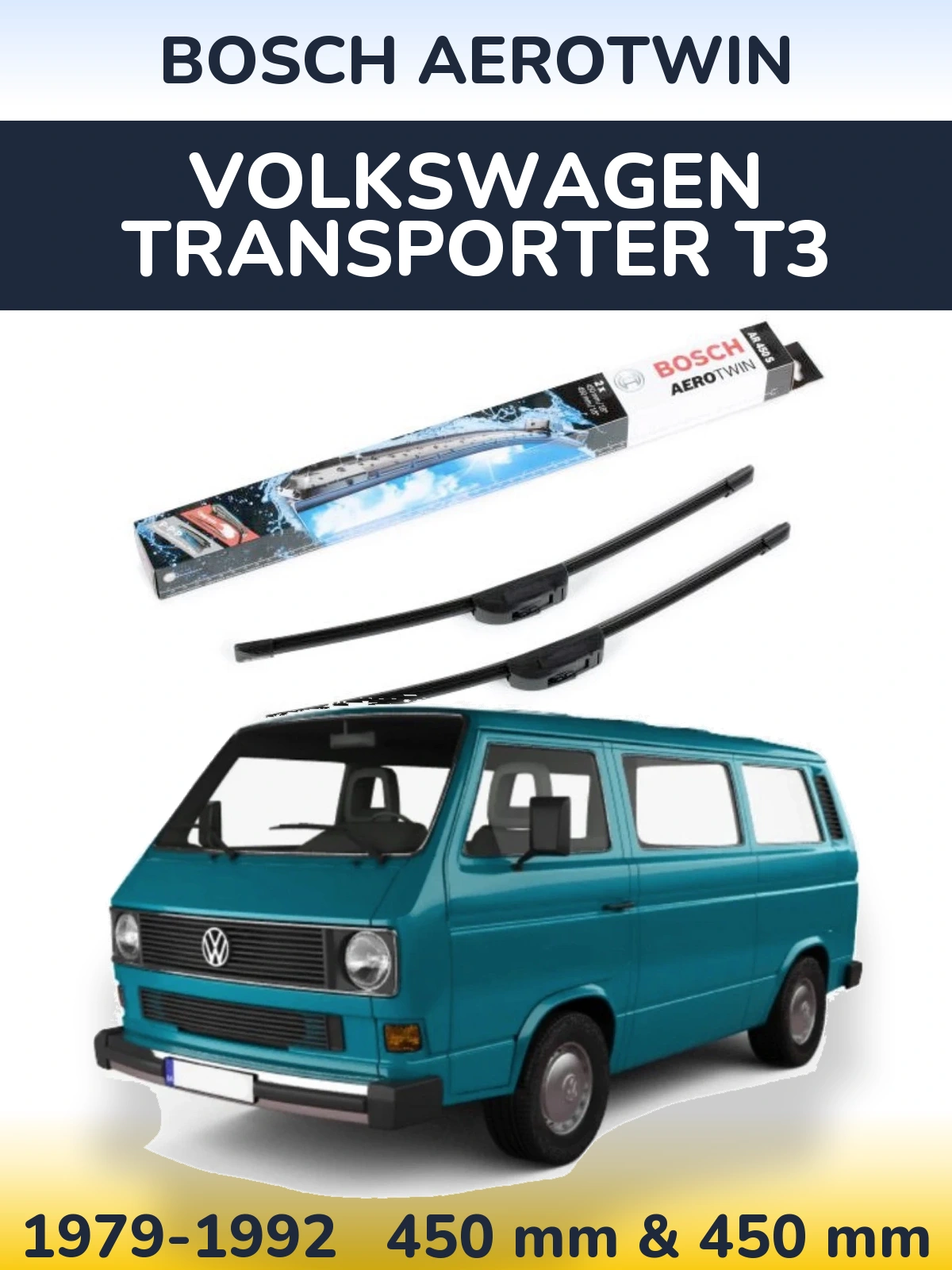 Torkarblad BOSCH AeroTwin för Volkswagen Transporter T3