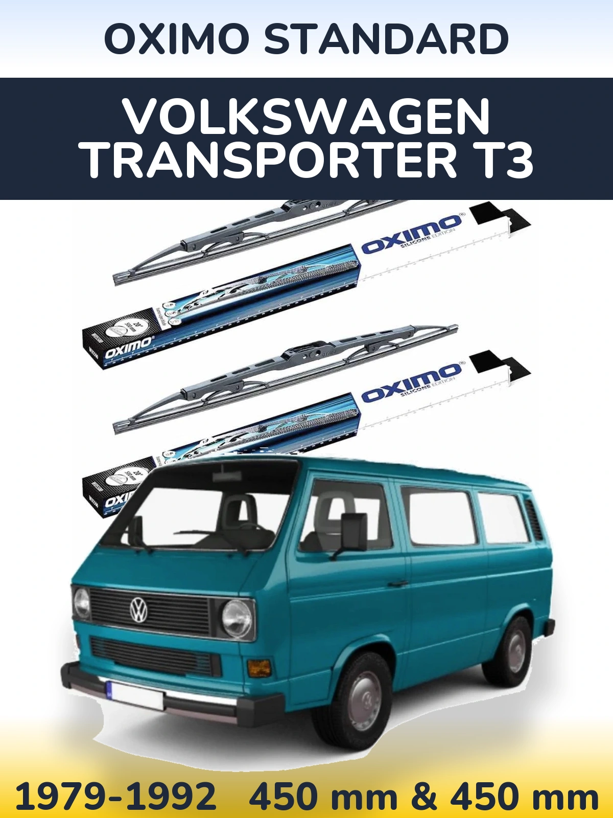 Torkarblad Oximo Standard för Volkswagen Transporter T3