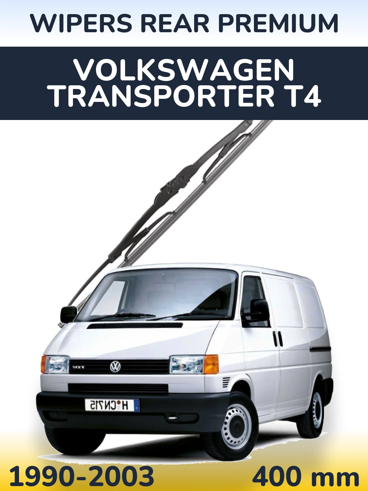 Задня щітка WIPERS REAR PREMIUM 400 мм для Volkswagen Transporter T4 1990-2003