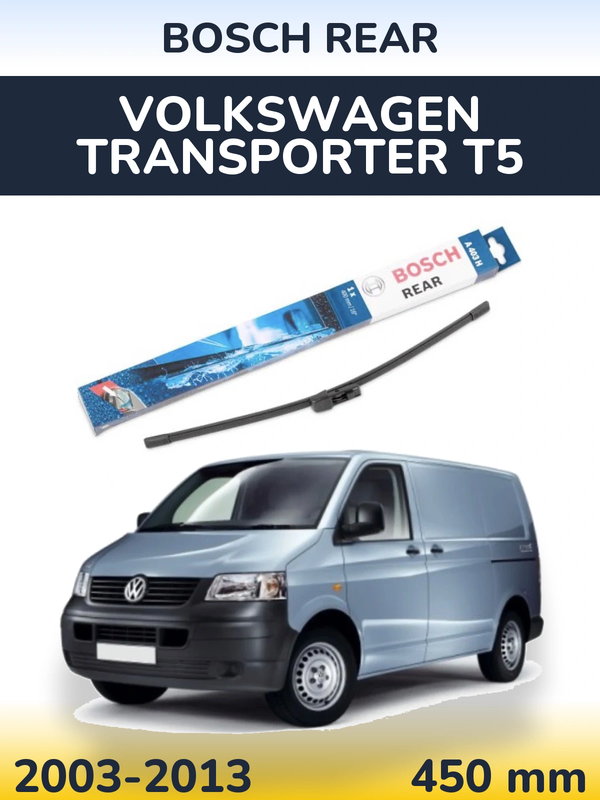 Torkarblad BOSCH Rear för Volkswagen Transporter T5