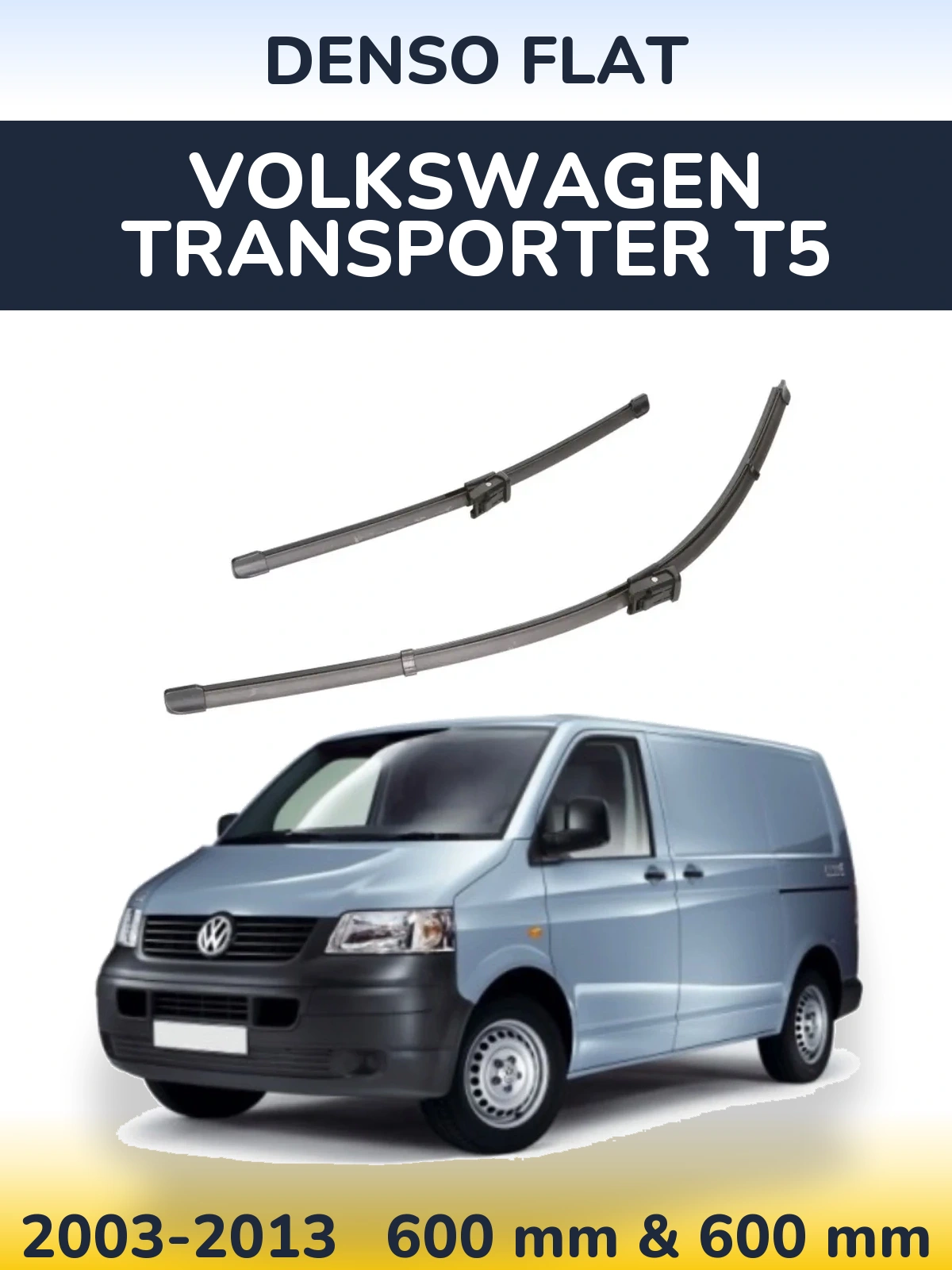 Torkarblad Denso Flat för Volkswagen Transporter T5