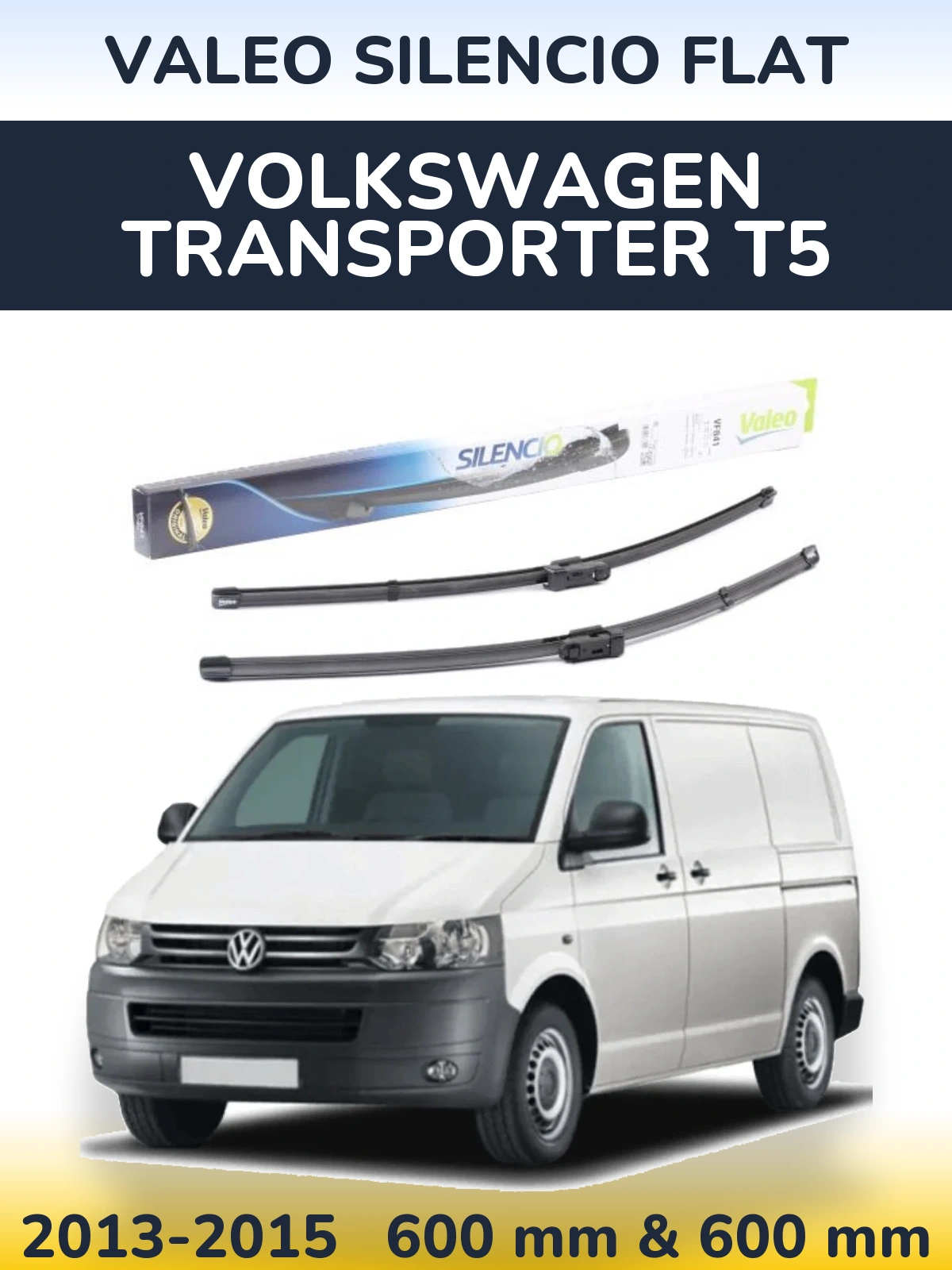 Torkarblad Valeo Silencio Flat för Volkswagen Transporter T5