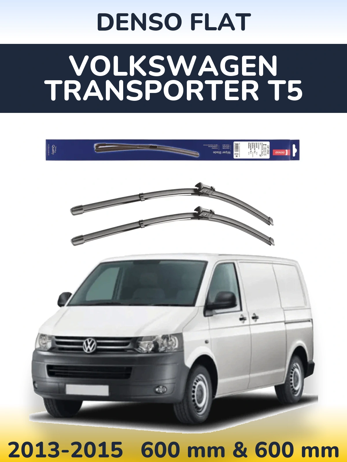 Torkarblad Denso Flat för Volkswagen Transporter T5