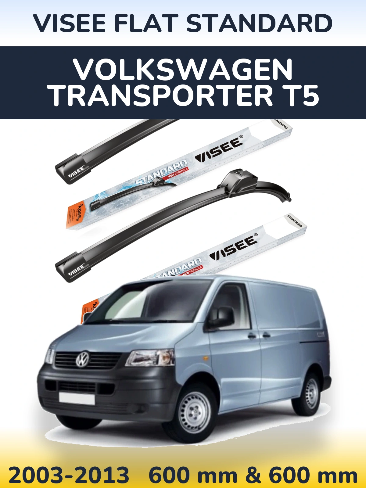 Torkarblad VISEE FLAT STANDARD för Volkswagen Transporter T5