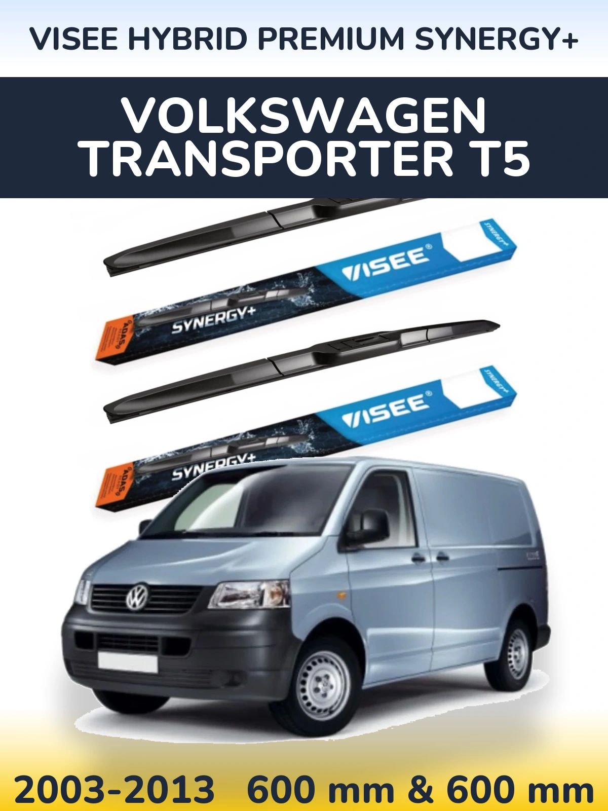 Torkarblad VISEE HYBRID PREMIUM SYNERGY+ för Volkswagen Transporter T5