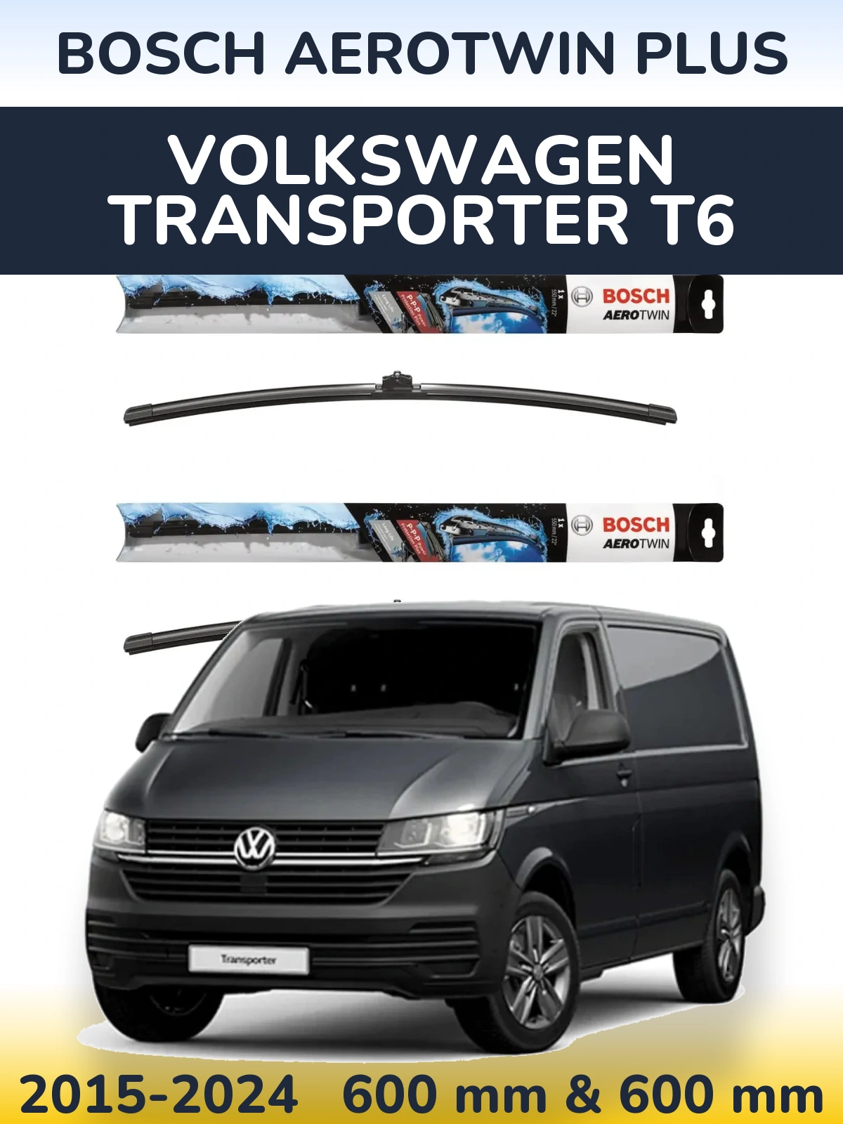 Torkarblad BOSCH AeroTwin Plus för Volkswagen Transporter T6