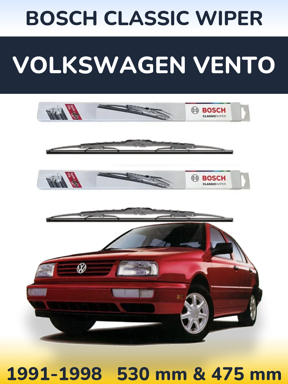 Torkarblad BOSCH Classic Wiper för Volkswagen Vento