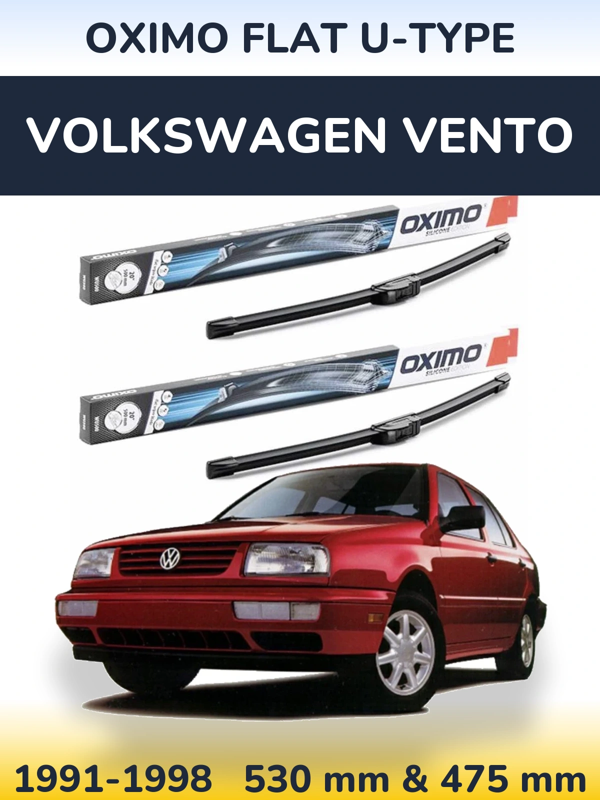 Torkarblad Oximo Flat U-type för Volkswagen Vento