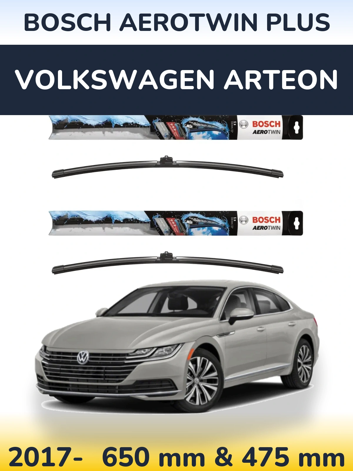 Torkarblad BOSCH AeroTwin Plus för Volkswagen Arteon
