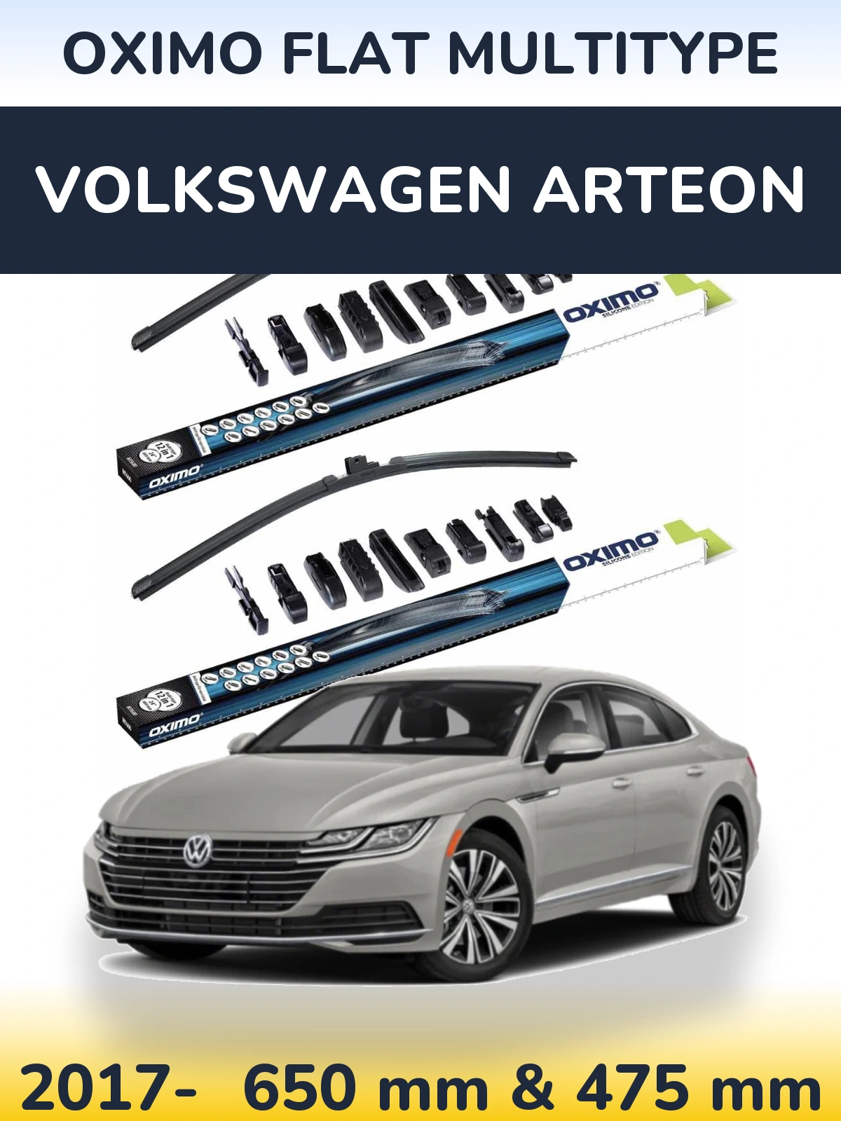 Torkarblad Oximo Flat MultiType för Volkswagen Arteon