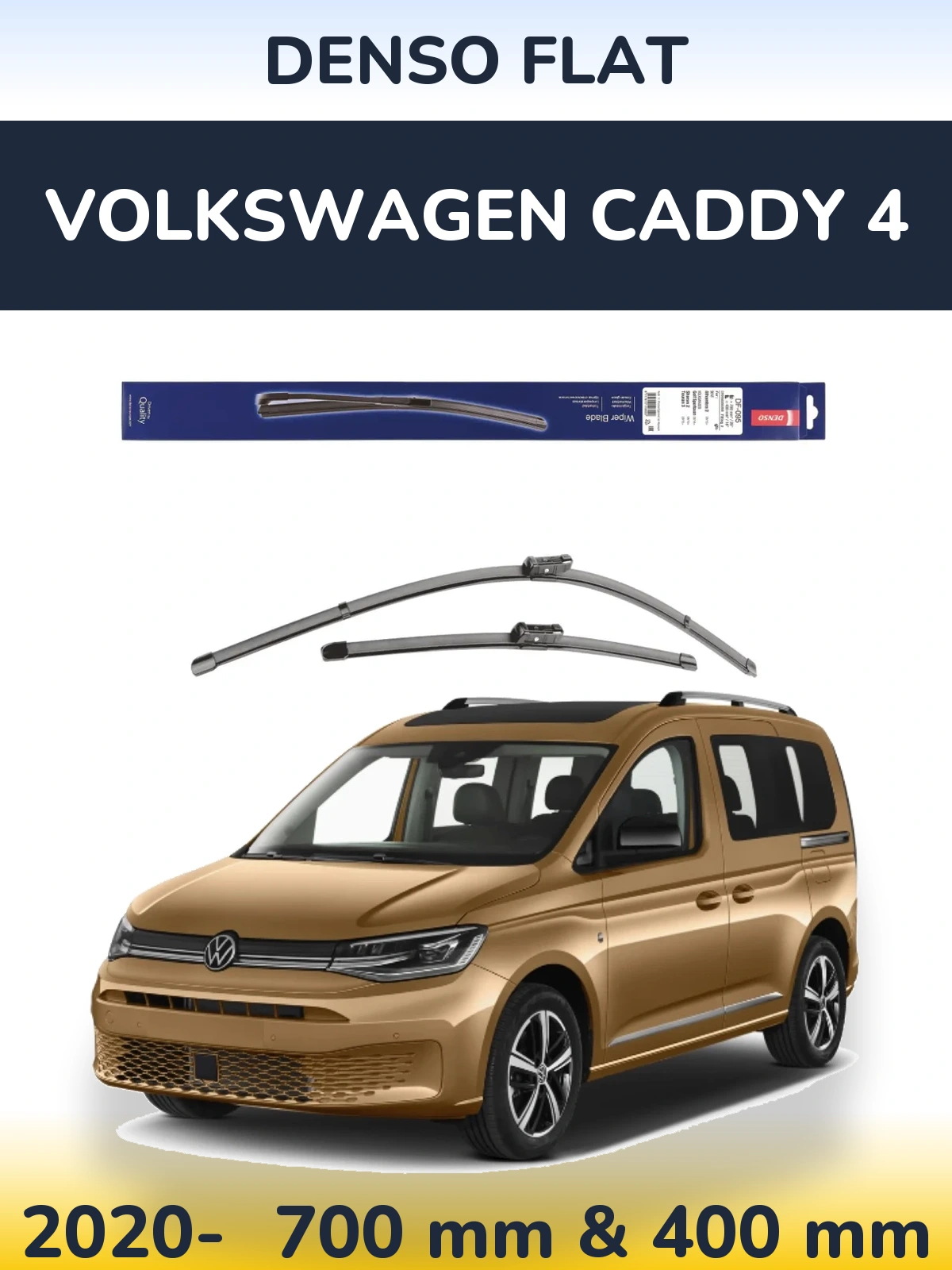 Torkarblad Denso Flat för Volkswagen Caddy 4