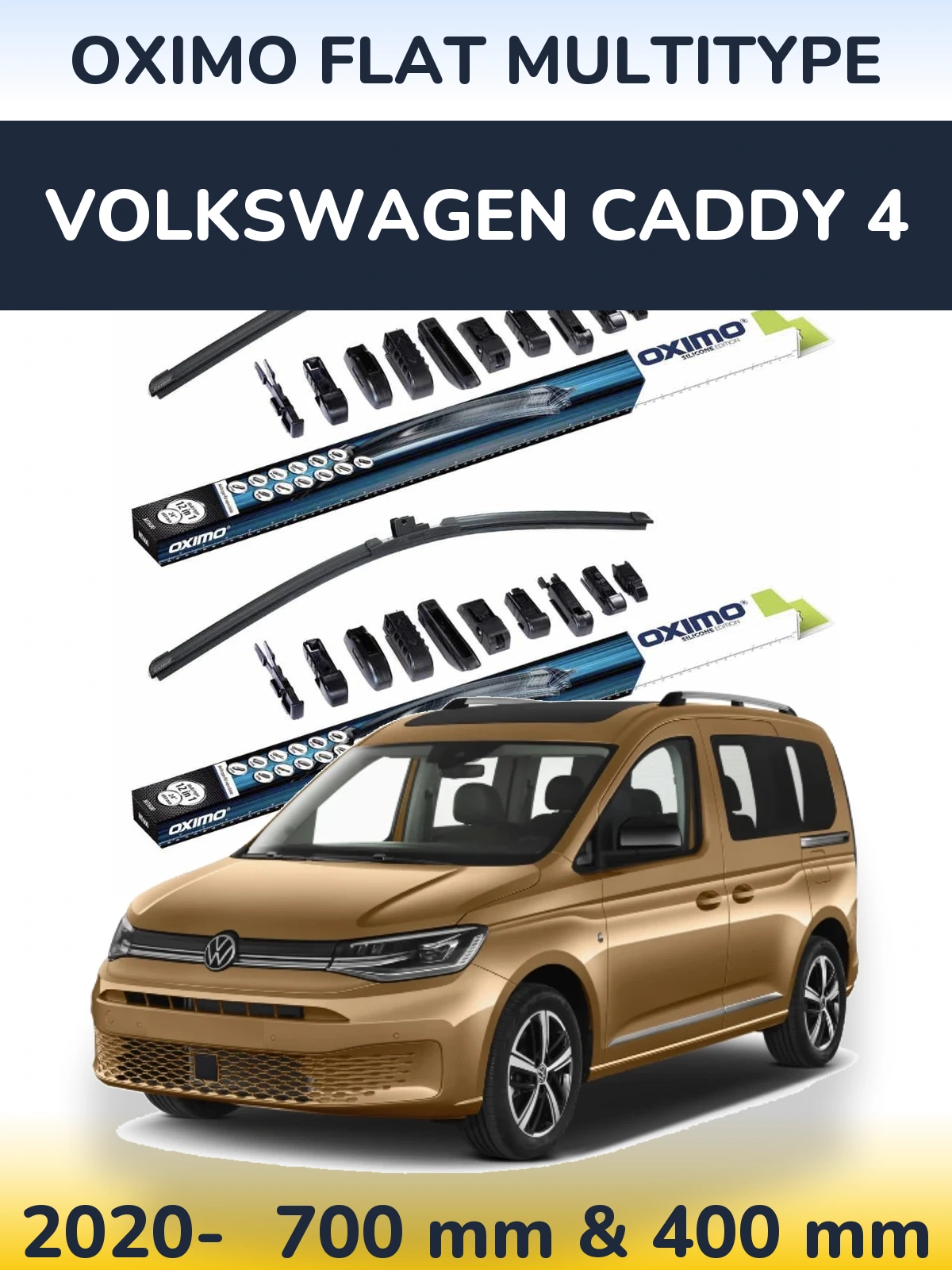 Torkarblad Oximo Flat MultiType för Volkswagen Caddy 4