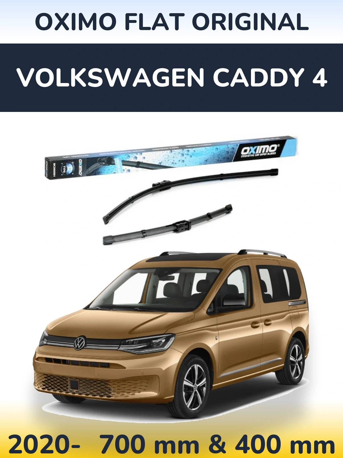 Torkarblad Oximo Flat Original för Volkswagen Caddy 4