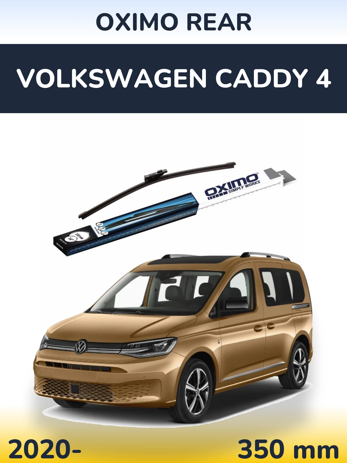 Torkarblad Oximo Rear för Volkswagen Caddy 4