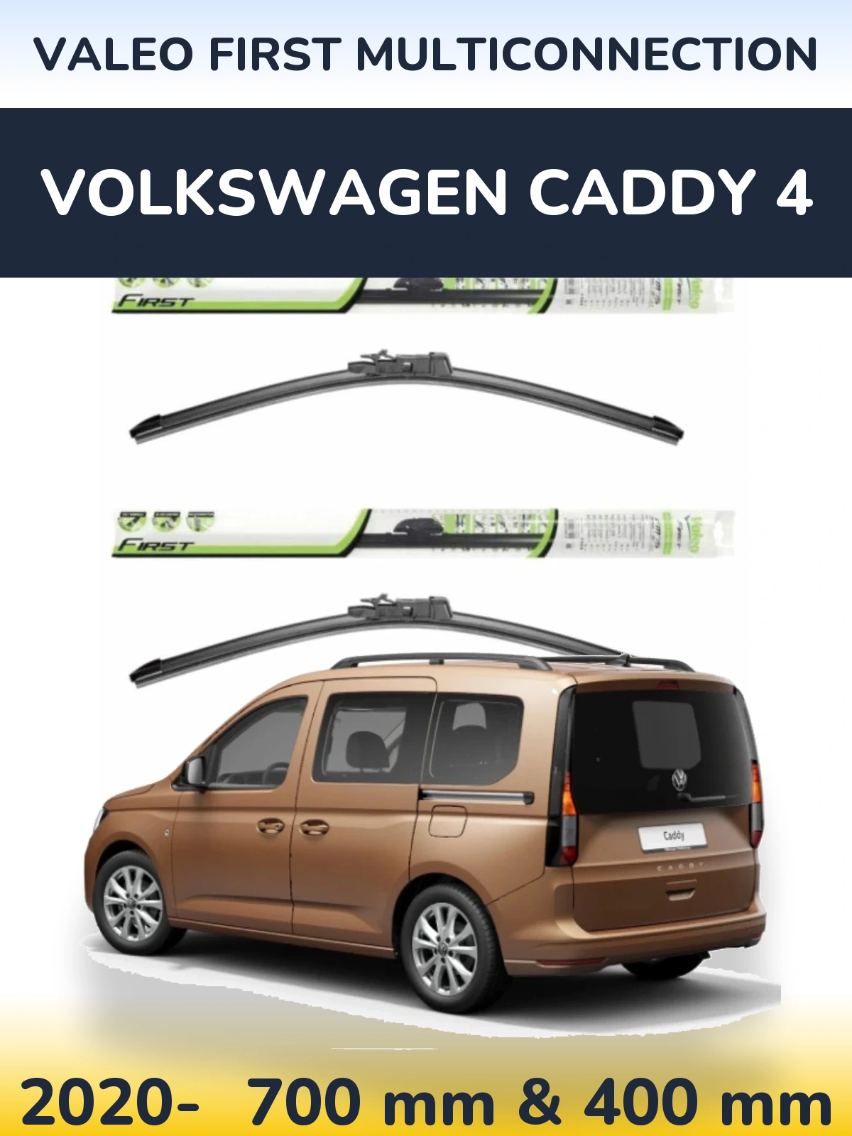 Torkarblad Valeo First MultiConnection för Volkswagen Caddy 4