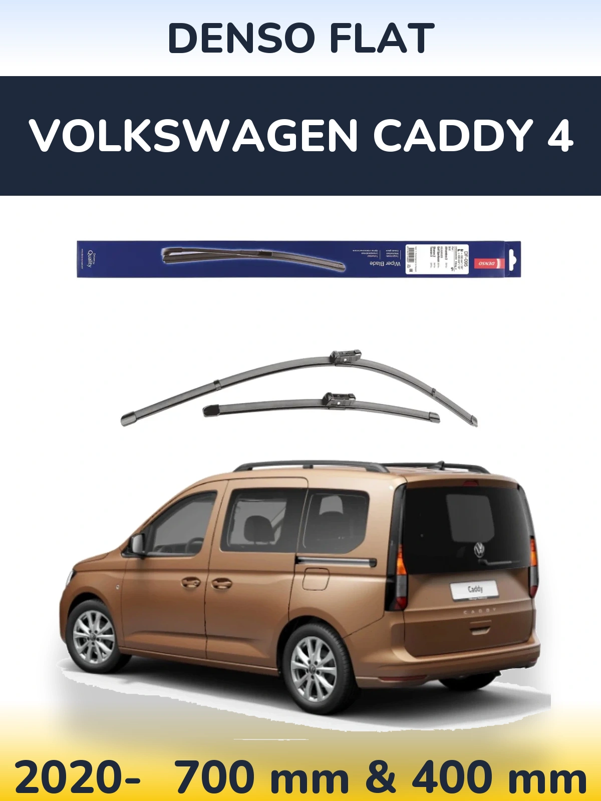 Torkarblad Denso Flat för Volkswagen Caddy 4