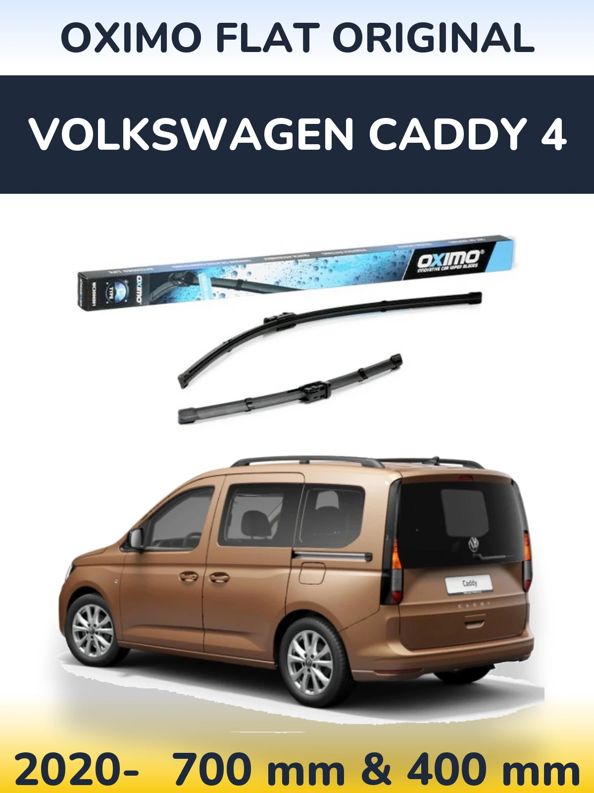Torkarblad Oximo Flat Original för Volkswagen Caddy 4