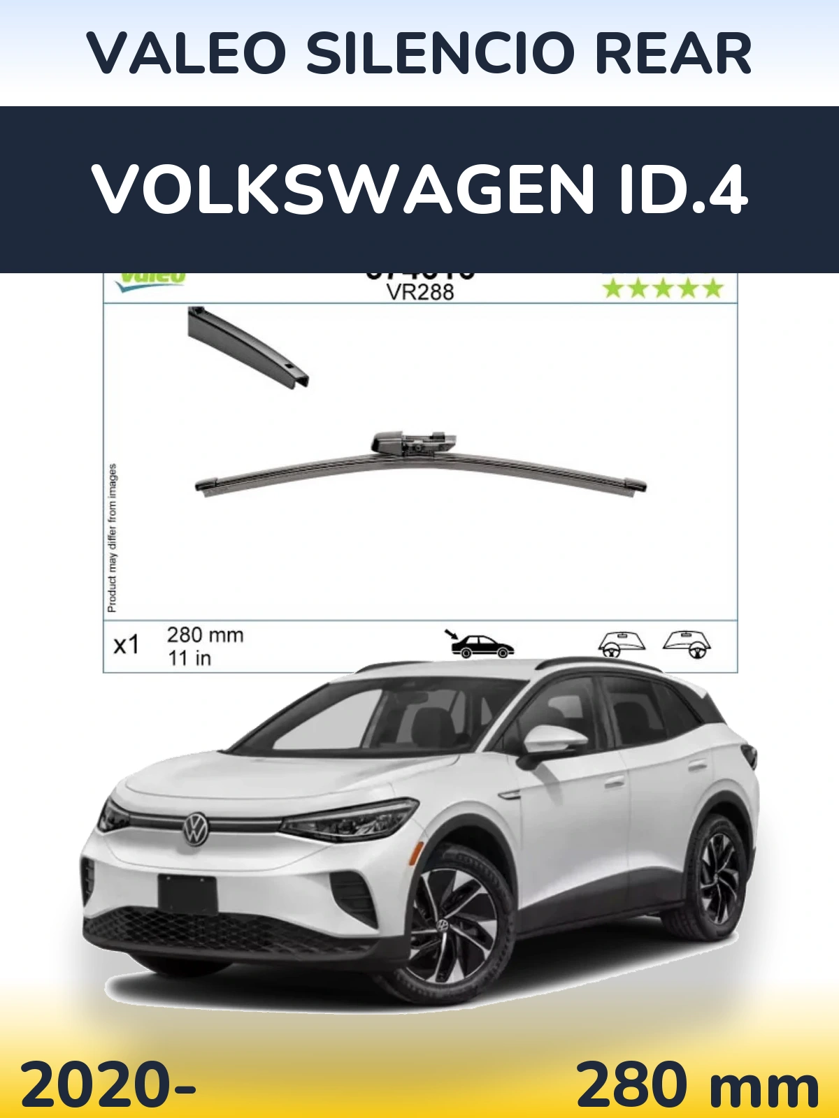 Torkarblad Valeo Silencio Rear för Volkswagen ID.4