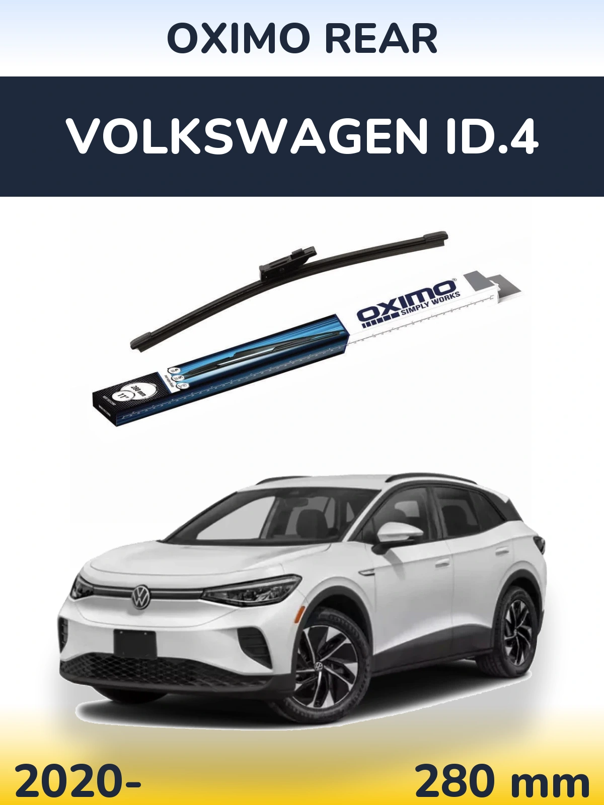 Задний дворник Oximo Rear 280 мм для Volkswagen ID.4 2020-2026