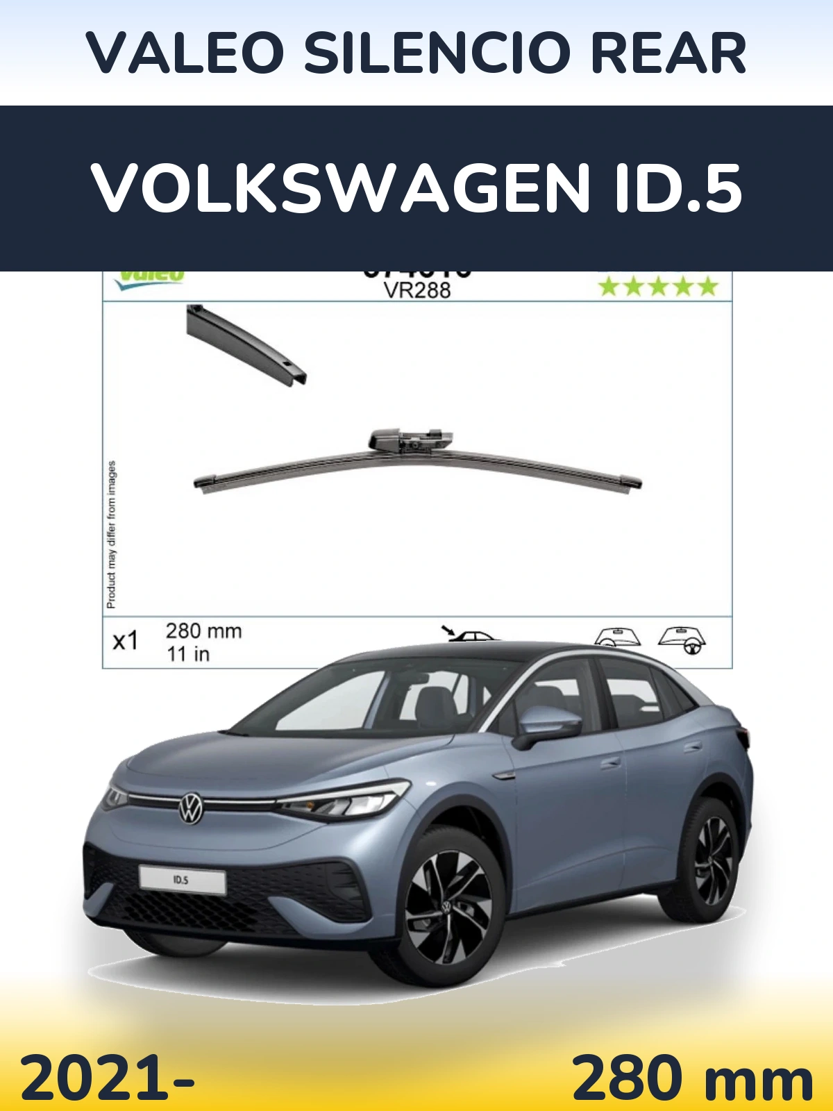 Torkarblad Valeo Silencio Rear för Volkswagen ID.5
