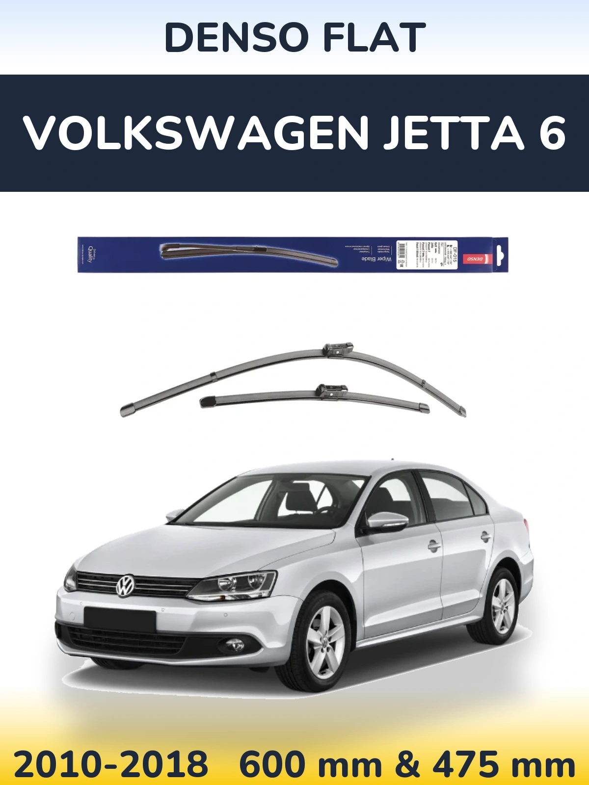Torkarblad Denso Flat för Volkswagen Jetta 6
